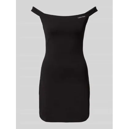 Zdjęcie Calvin Klein Jeans Sukienka codzienna Logo Milano J20J225541 Czarny Slim Fit