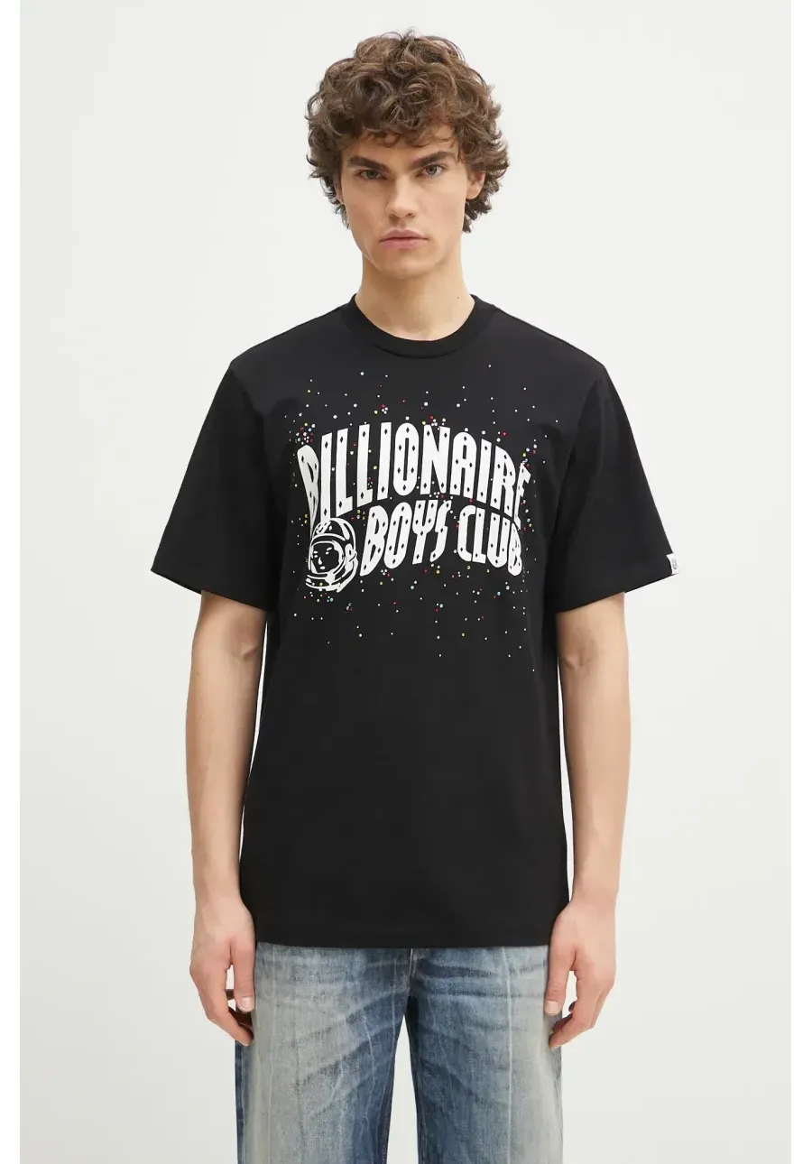 obrazek 1 Billionaire Boys Club t-shirt bawełniany Embellished Arch Logo T-Shirt męski kolor czarny z nadrukiem B25155