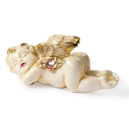 Picture Italian ceramic angel figurine for a desk