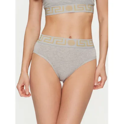Zdjęcie Versace Figi klasyczne z wysokim stanem Greca Border AUD01050 Szary