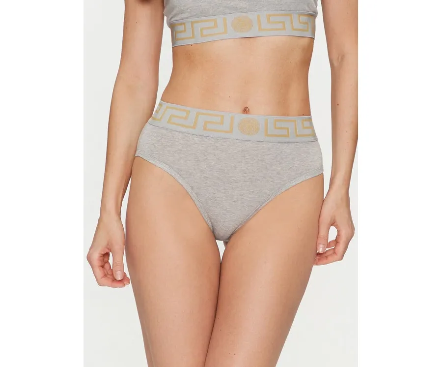 obrazek 1 Versace Figi klasyczne z wysokim stanem Greca Border AUD01050 Szary