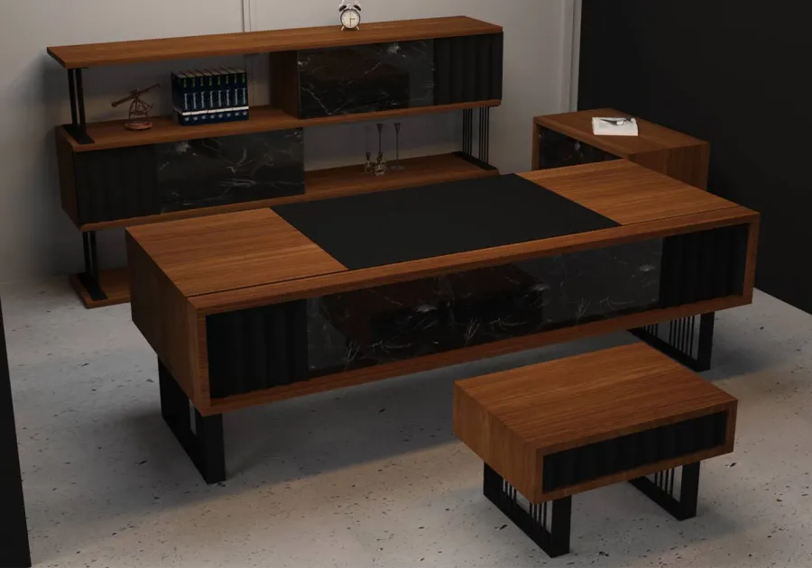obrazek 2 Komplet mebli gabinetowych dla managera - Cagin Office