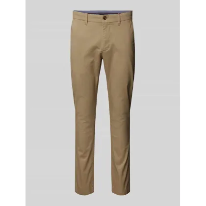 Zdjęcie Chinosy o kroju slim fit zapinane na guzik i zamek błyskawiczny model ‘BLEECKER’