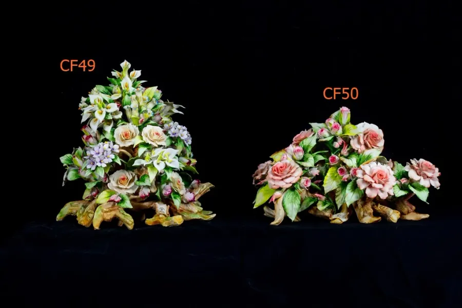 obrazek 1 Stylowy porcelanowy pień z kwiatami łąkowymi