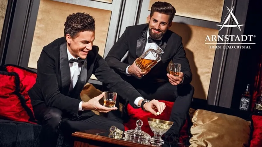 obrazek 4 Kryształowa szklanka do whisky - Palais Gold