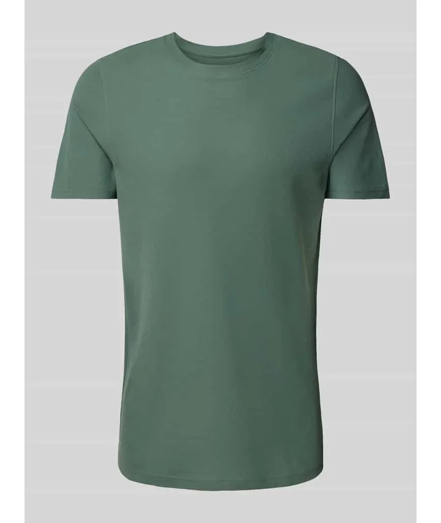 obrazek 1 T-shirt z prążkowanym okrągłym dekoltem