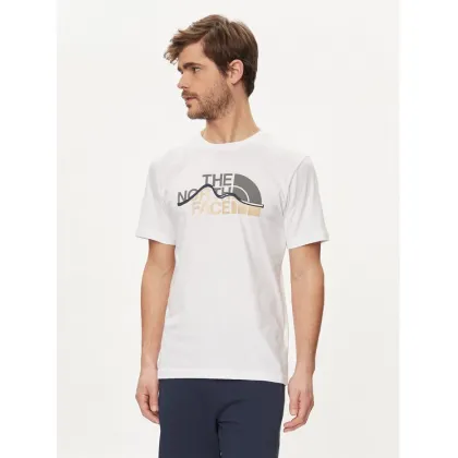 Zdjęcie The North Face T-Shirt Mountain Line NF0A87NT Biały Regular Fit