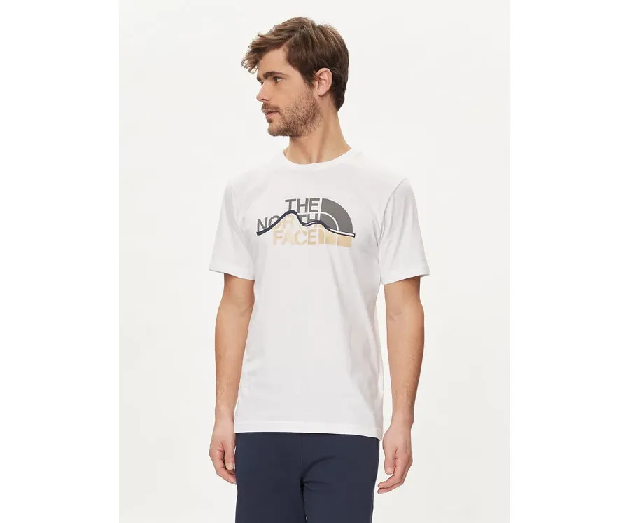 obrazek 1 The North Face T-Shirt Mountain Line NF0A87NT Biały Regular Fit