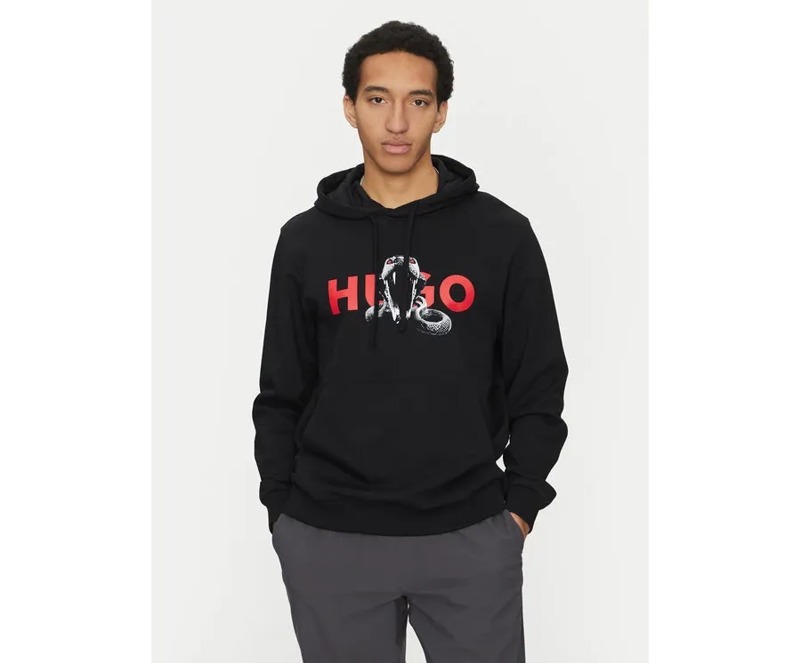 obrazek 1 HUGO Bluza Dueleyo 50530580 Czarny Regular Fit