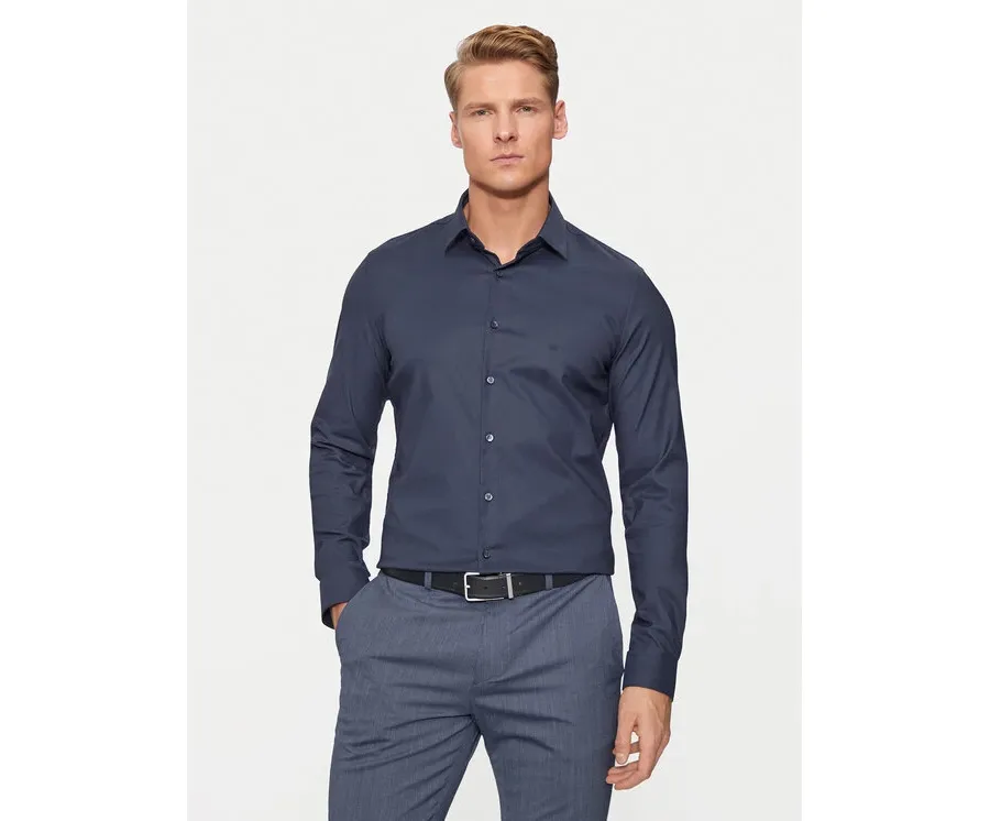 obrazek 1 Calvin Klein Koszula K10K113182 Granatowy Slim Fit