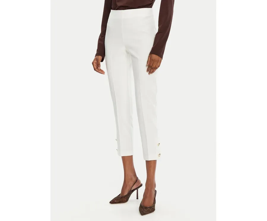 obrazek 1 Rinascimento Spodnie materiałowe CFC0122858003 Biały Regular Fit