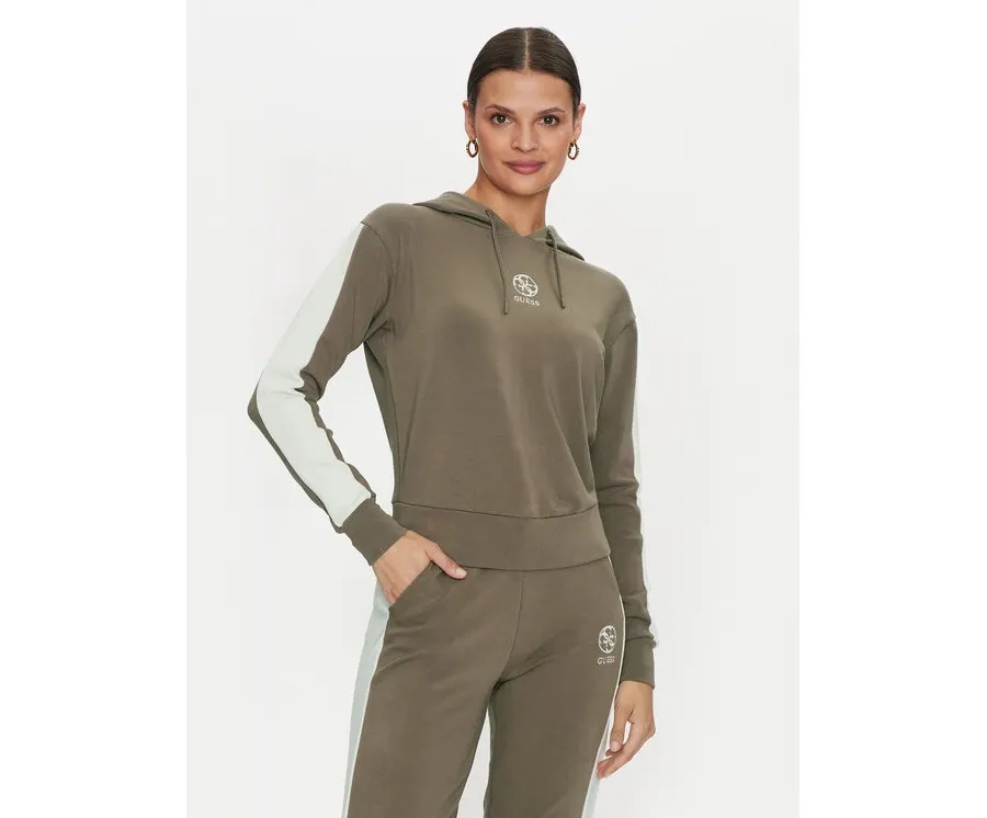 obrazek 1 Guess Bluza Elea V4YQ02 KCDN0 Khaki Relaxed Fit