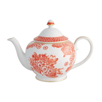 Picture Coralina porcelain tea pot with a unique floral motif - Vista Alegre