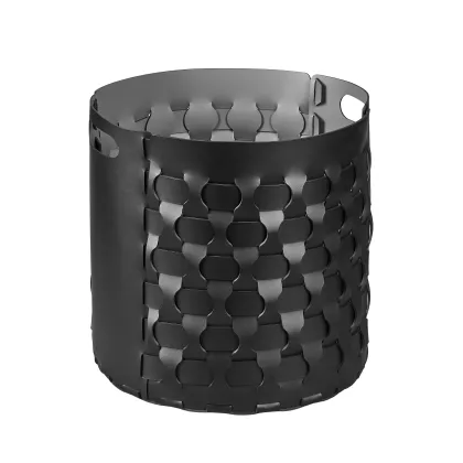 Zdjęcie Czarny okrągły kosz Dubai Ø40xH40 cm