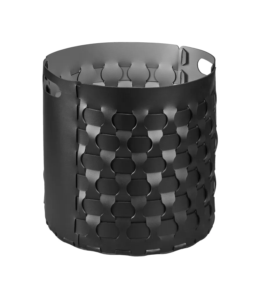 obrazek 1 Czarny okrągły kosz Dubai Ø40xH40 cm