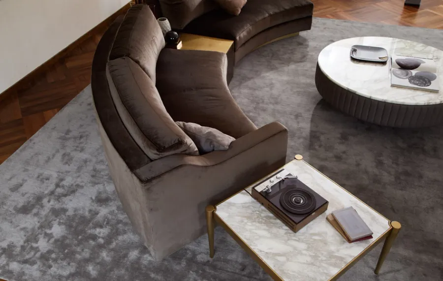 obrazek 4 Brązowa stylowa sofa do domu - Daytona