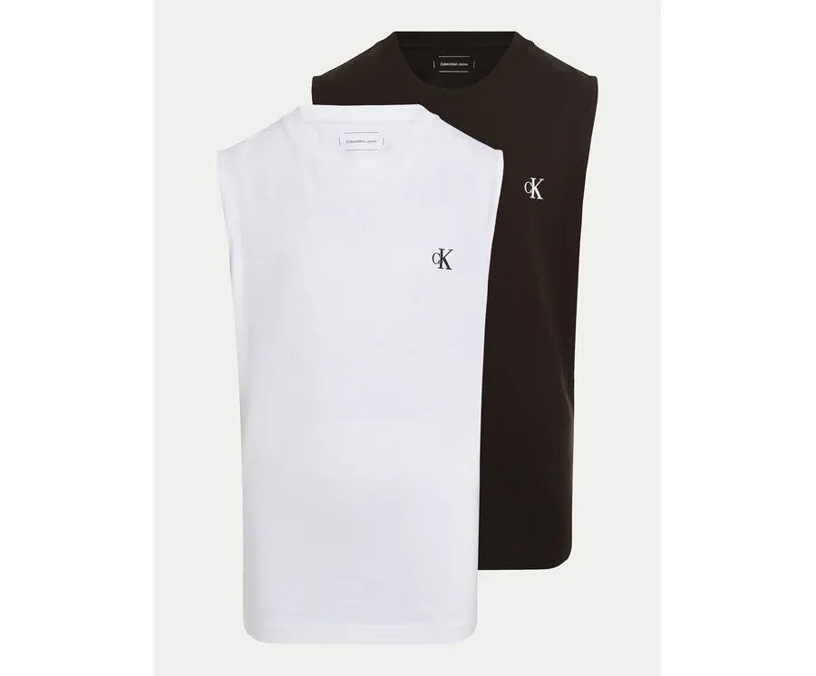 obrazek 1 Calvin Klein Jeans Komplet 2 topów Monologo IB0IB02443 Kolorowy Regular Fit