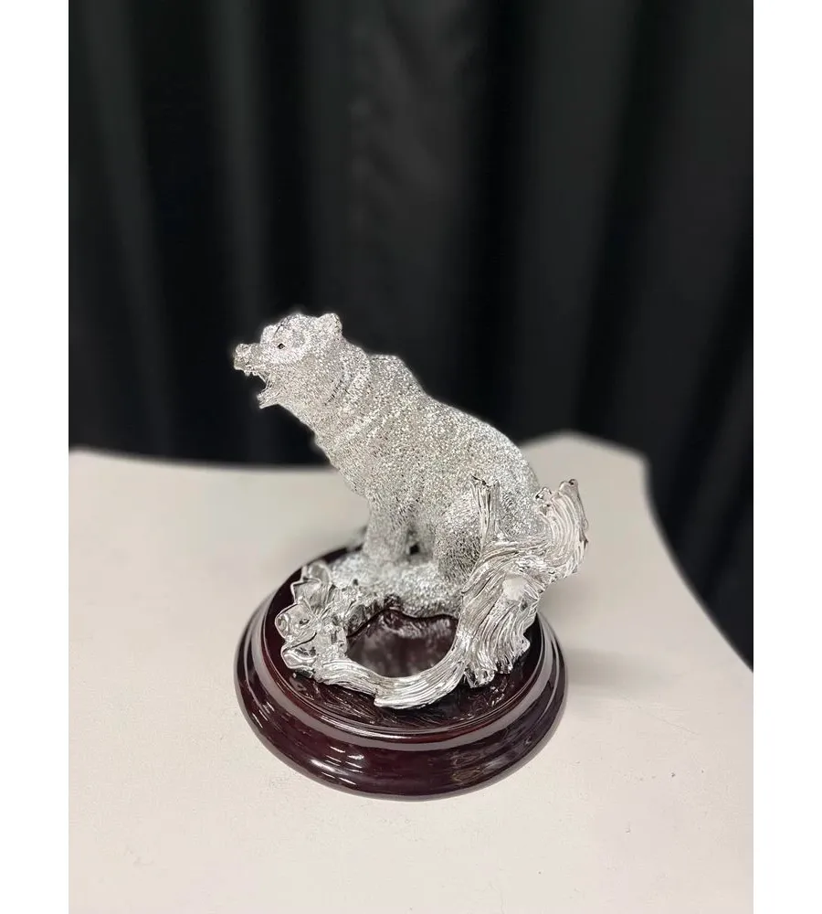 obrazek 5 Minimalistyczna statuetka na biurko z niedźwiedziem