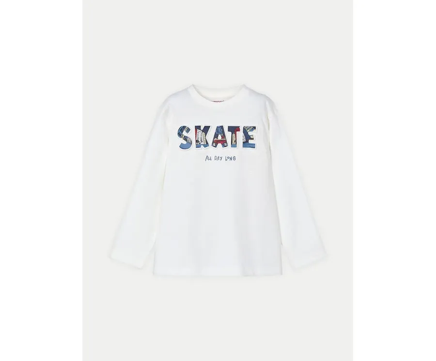 obrazek 1 Mayoral Bluzka 4050 Écru Regular Fit