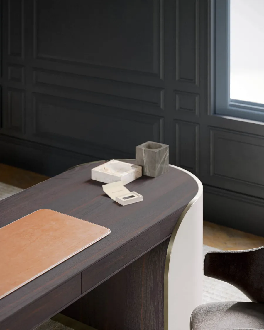 obrazek 17 Eleganckie włoskie biurko w stylu modernistycznym - do gabinetu lub biura