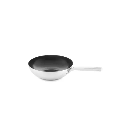 Zdjęcie Włoski wok 28 cm do gotowania potraw ze stali nierdzewnej