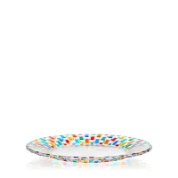 Zdjęcie Luksusowy włoski talerz ze szkła murano (27 cm)