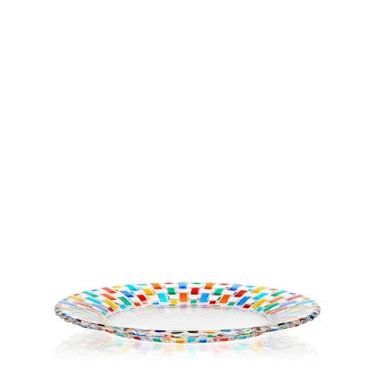 Zdjęcie Luksusowy włoski talerz ze szkła murano (27 cm)