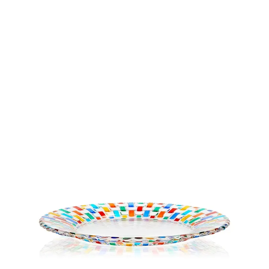 obrazek 1 Luksusowy włoski talerz ze szkła murano (27 cm)