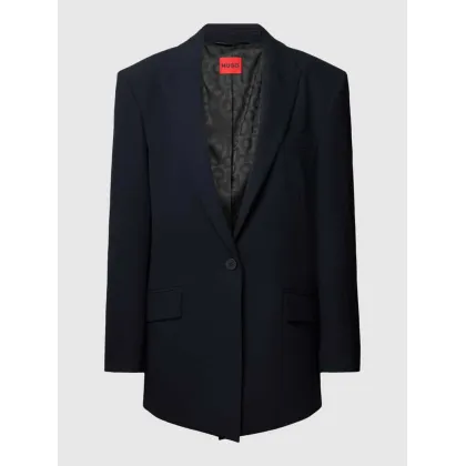 Zdjęcie Długi żakiet z kieszeniami z patką model ‘Amiya’