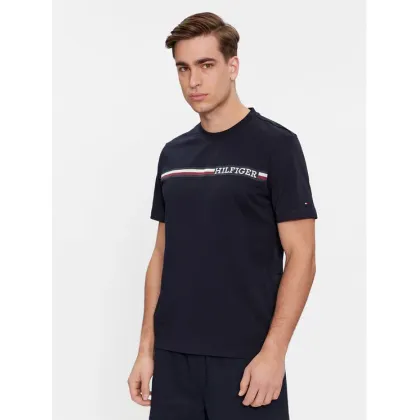 Zdjęcie Tommy Hilfiger T-Shirt Monotype MW0MW33688 Granatowy Regular Fit