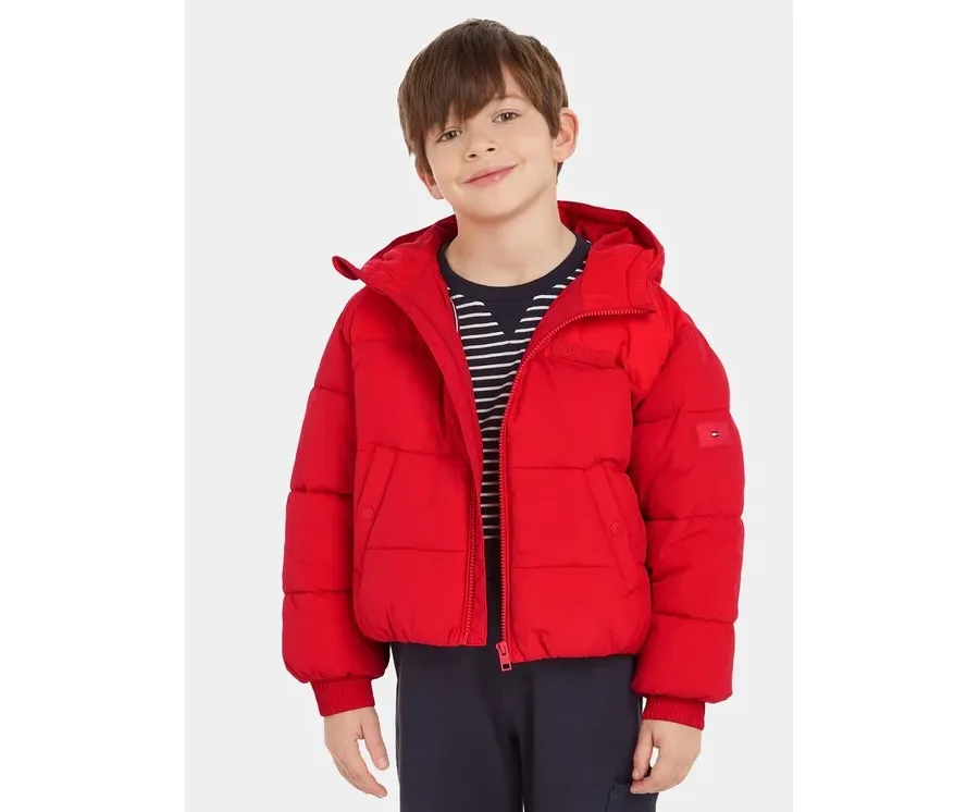 obrazek 1 Tommy Hilfiger Kurtka zimowa New York KG0KG07551 Czerwony Relaxed Fit