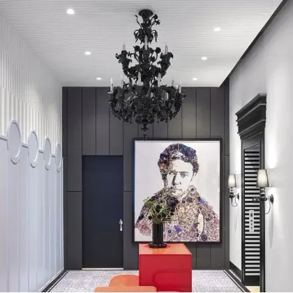 Zdjęcie Prestiżowy włoski szklany żyrandol - szkło murano wykonany ręcznie