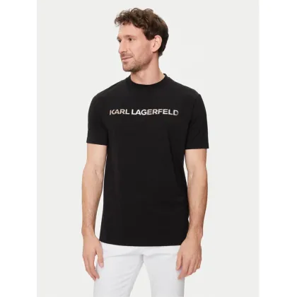 Zdjęcie KARL LAGERFELD T-Shirt 755053 542221 Czarny Regular Fit