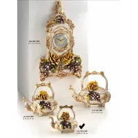 Zdjęcie Dzbanek z uchwytem z różami i małymi winogronami Swarovski 18cm - Valle d'oro Patchi