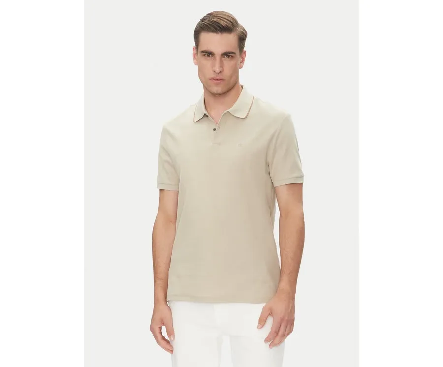 obrazek 1 Calvin Klein Polo LV04LC239G Beżowy Regular Fit