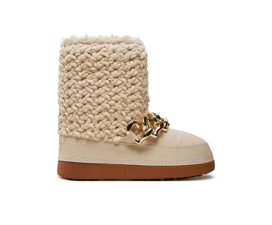 obrazek 1 LOVE MOSCHINO Śniegowce JA24322G0LISI120 Beżowy