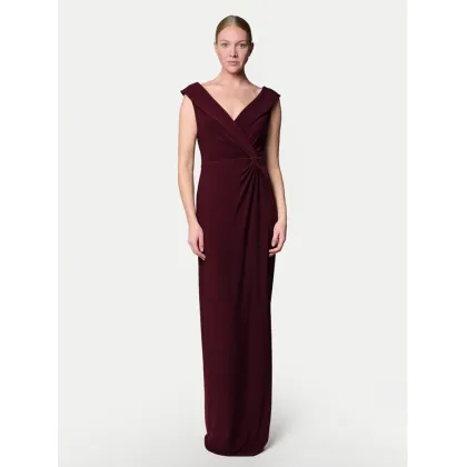 Zdjęcie LAUREN RALPH LAUREN Sukienka wieczorowa 253863940018 Bordowy Slim Fit