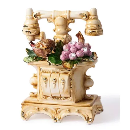 Picture Ceramic decoration in the shape of a telephone