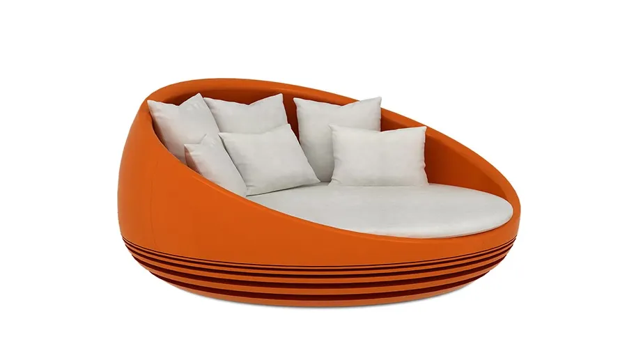 obrazek 3 Okrągła, elegancka sofa retro  - Bitangra