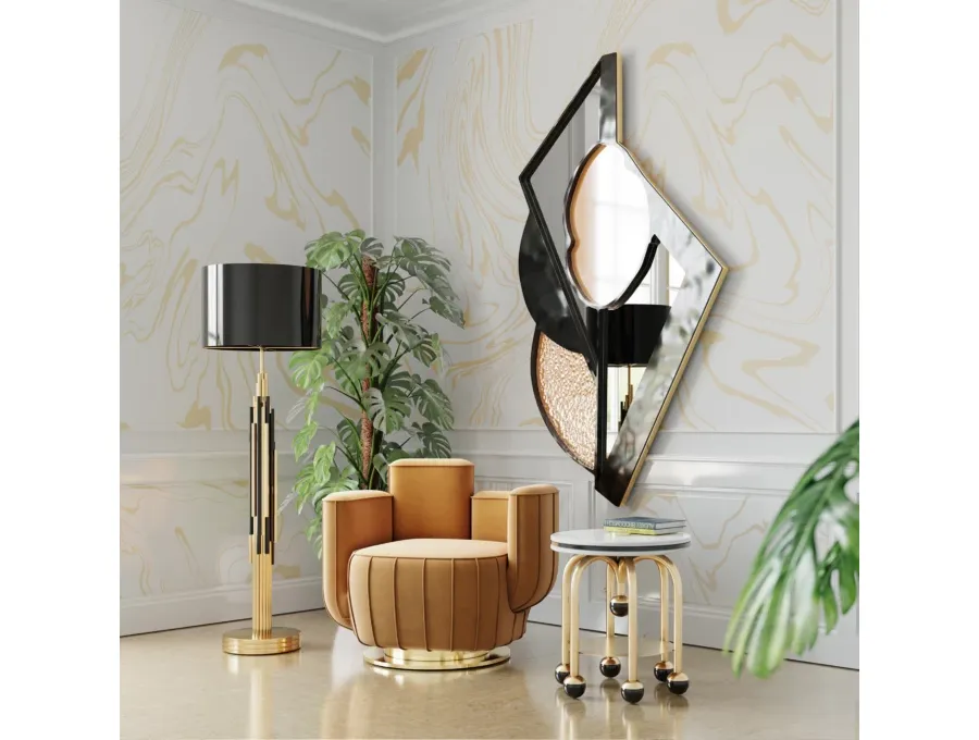 obrazek 5 Piękne duże designerskie lustro w stylu art deco