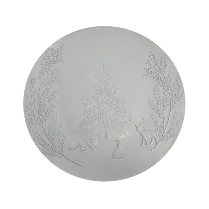 Zdjęcie Prowansalski duży talerz z wytłaczanym obrazkiem - Virginia Casa