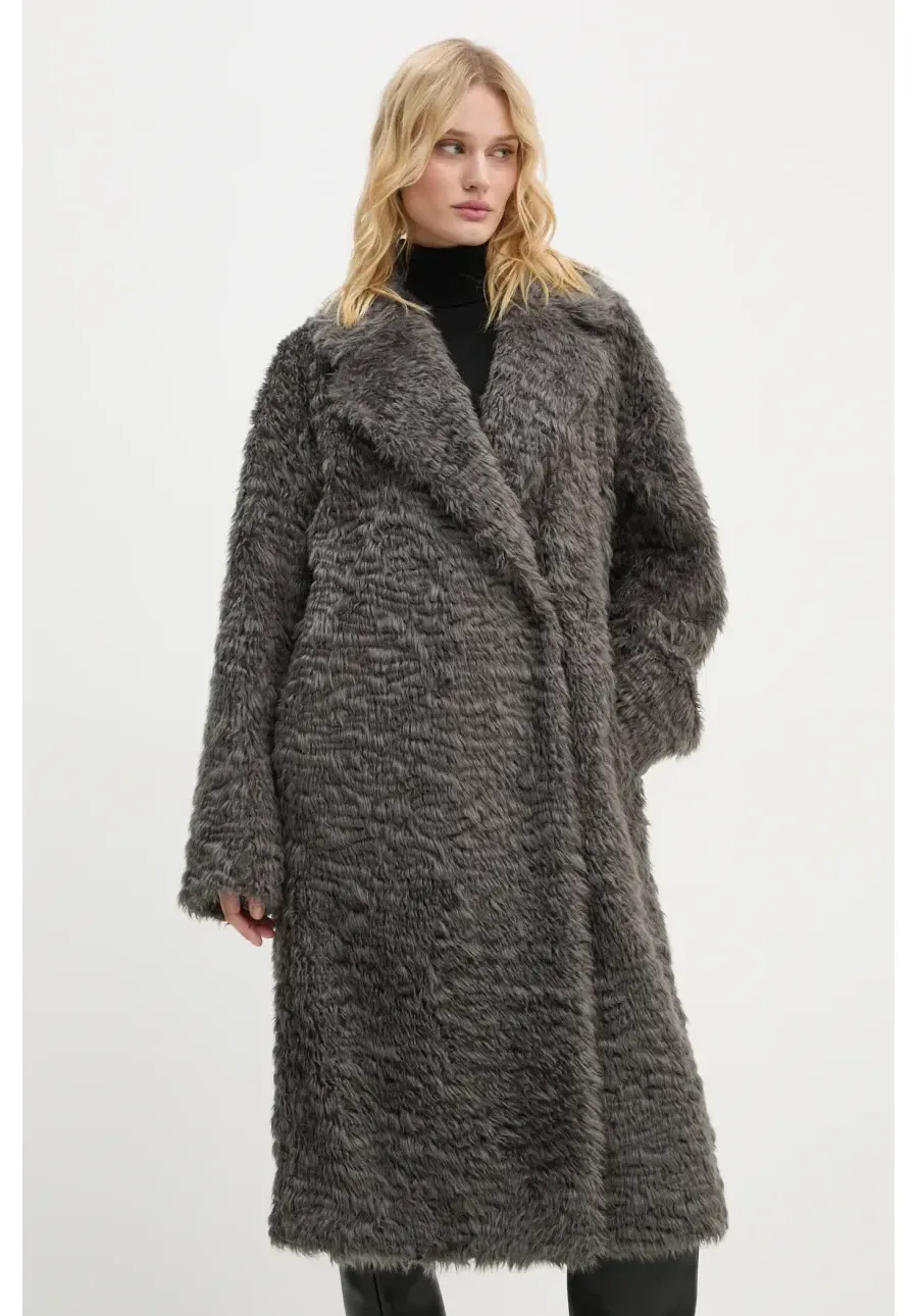obrazek 1 Stand Studio płaszcz Nicole Coat damski kolor szary przejściowy dwurzędowy 61126-9094