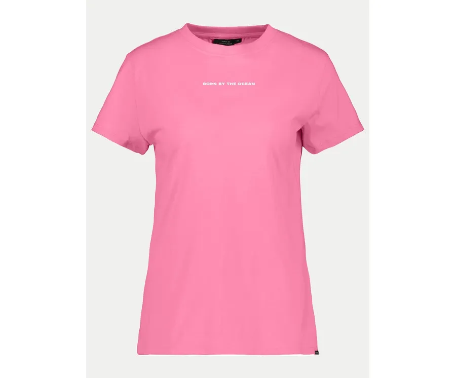 obrazek 1 Didriksons T-Shirt Ingarö 505542 Różowy Regular Fit