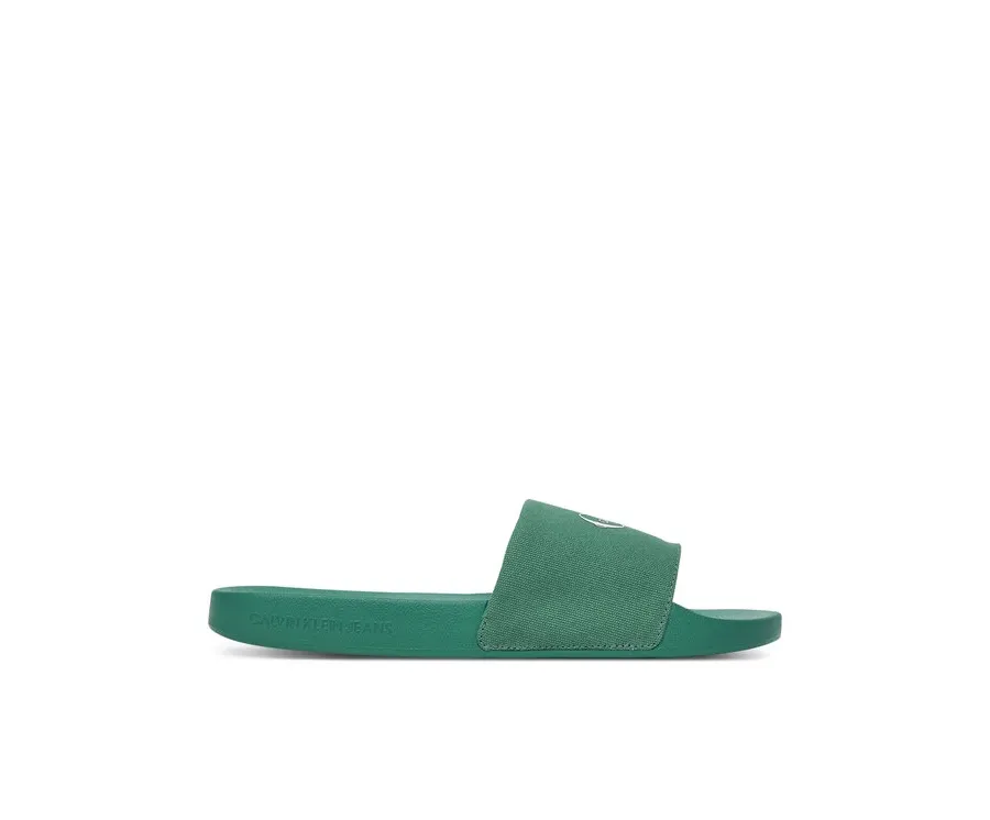 obrazek 1 Calvin Klein Jeans Klapki Slide Monologo Cv YM0YM01367 Zielony
