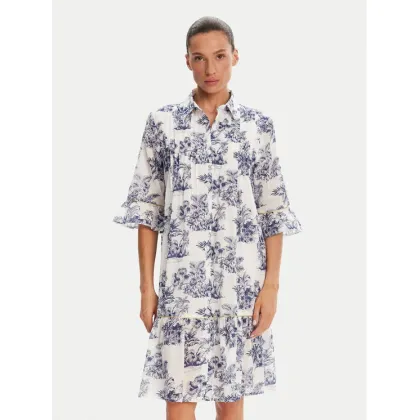 Zdjęcie Iconique Sukienka koszulowa IC25-076 Biały Relaxed Fit