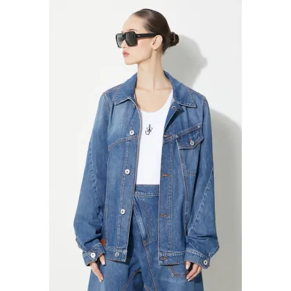Zdjęcie JW Anderson kurtka jeansowa Twisted Jacket damska kolor niebieski przejściowa DJ0030.PG1164.804