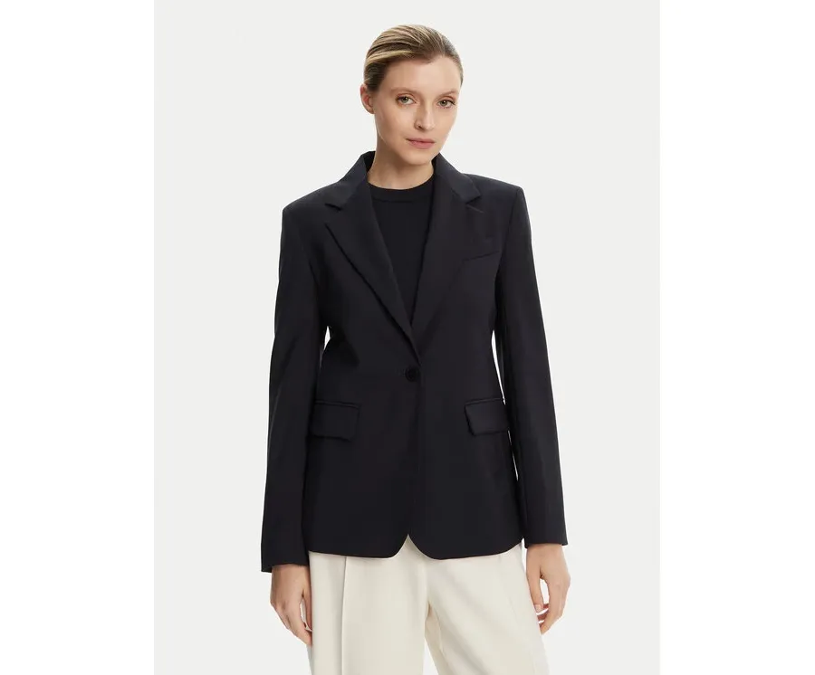 obrazek 1 Weekend Max Mara Marynarka Lamine 2425046051 Granatowy Standard Fit