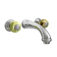 Zdjęcie Luksusowa bateria umywalkowa ścienna z ceramiczną głowicą - Officina Nicolazzi