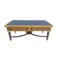 Picture A unique coffee table made of lapis lazuli and rosewood veneer
