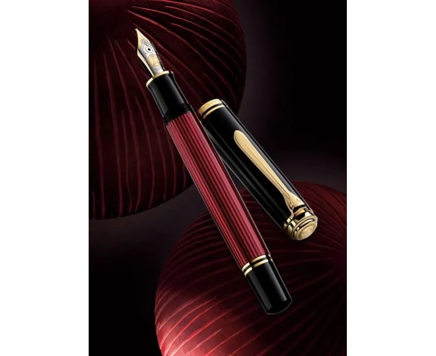 obrazek 5 Pióro wieczne Pelikan Souverän 800 Black-Red stalówka EF